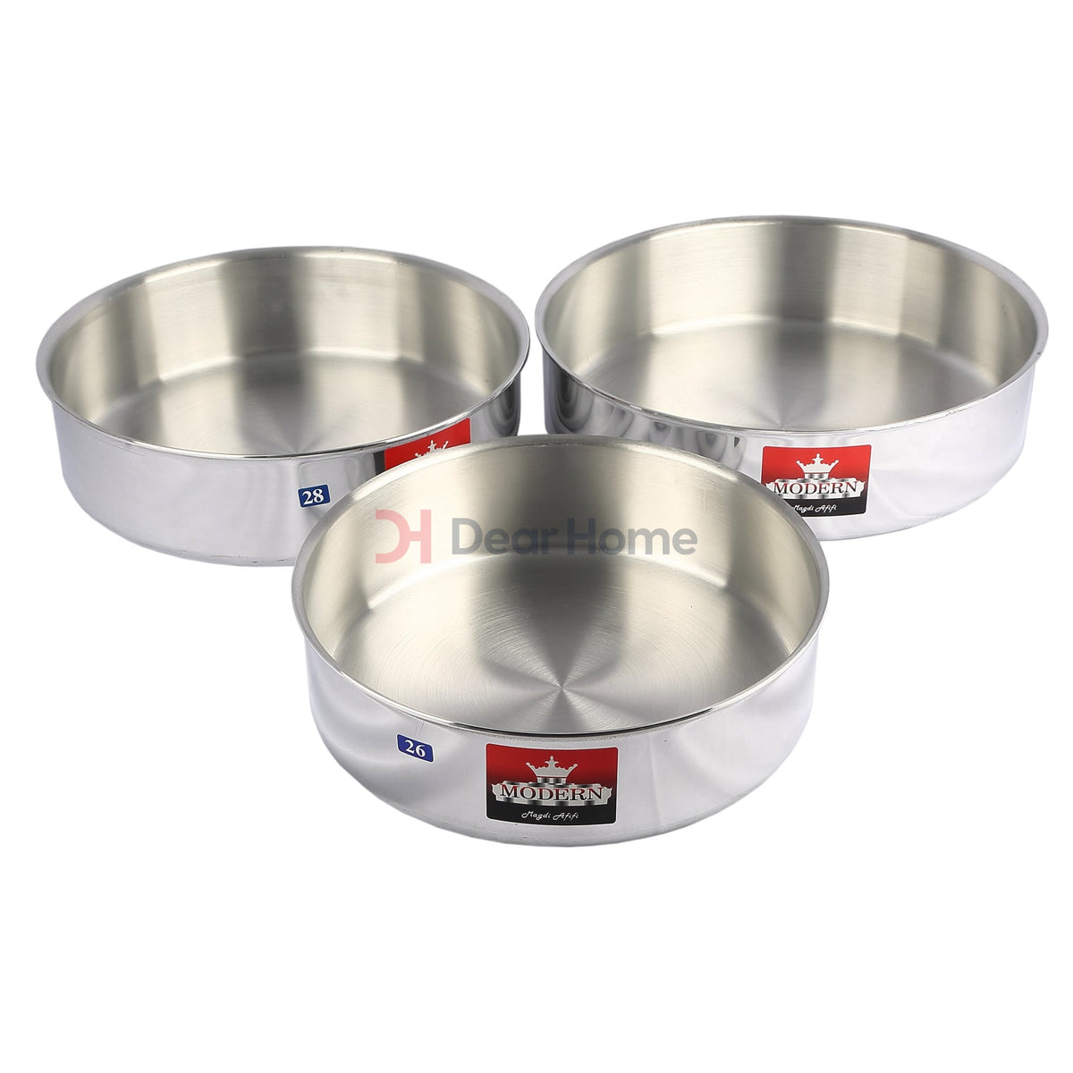 Modern 26/28/30Cm Round Oven Tray Set