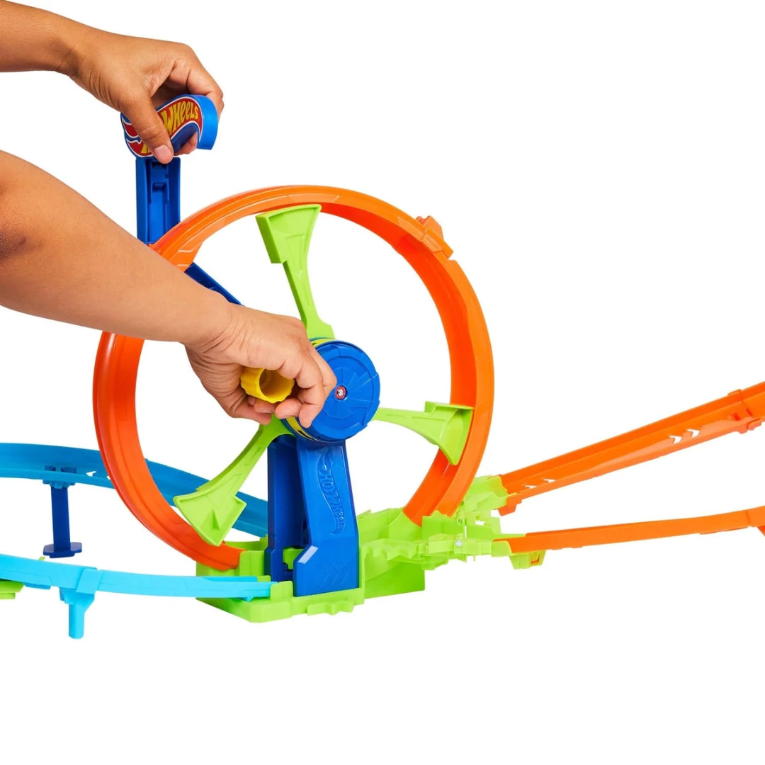 Hot Wheels Stunt Tracks Rapid Launch & Loop