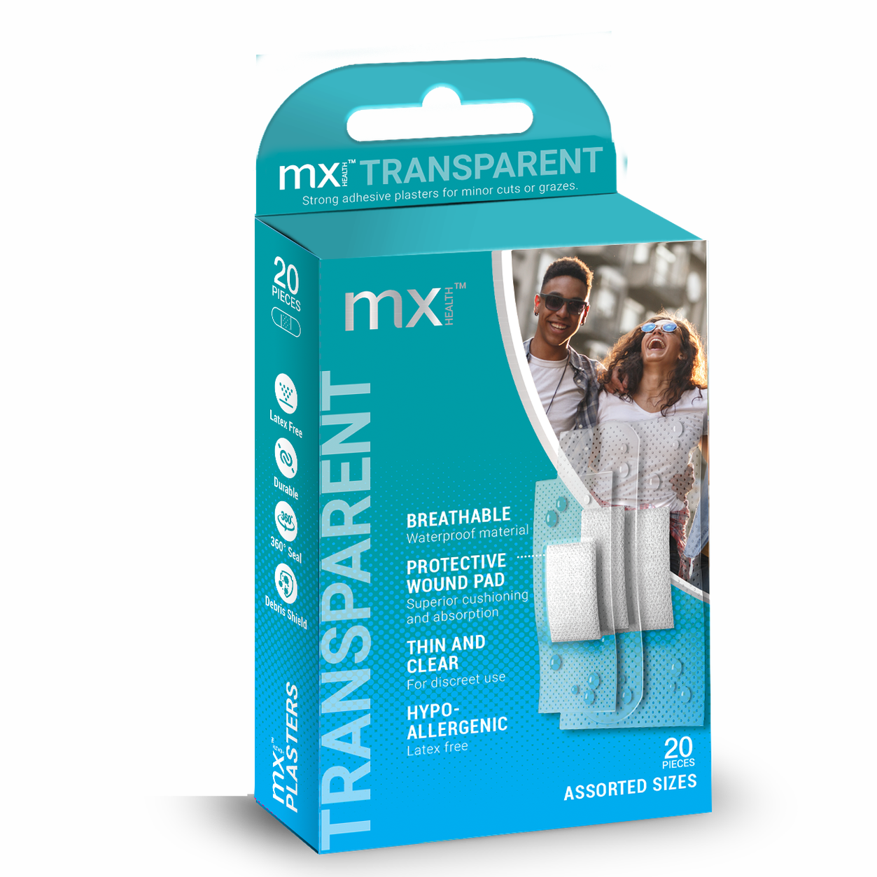 Medinox Mx76106 Plaster Clear Assorted 20S - Medaid International