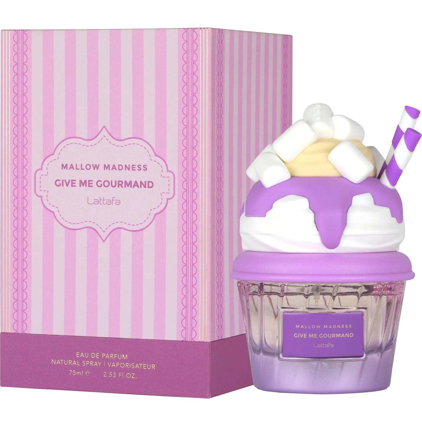 Lattafa Mallow Madness Gourmand Marshmallow Vanilla Cream Perfume 75ml