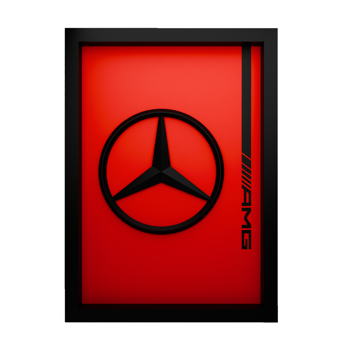 The Silver Arrows Frame WIth 3D-printed Logo