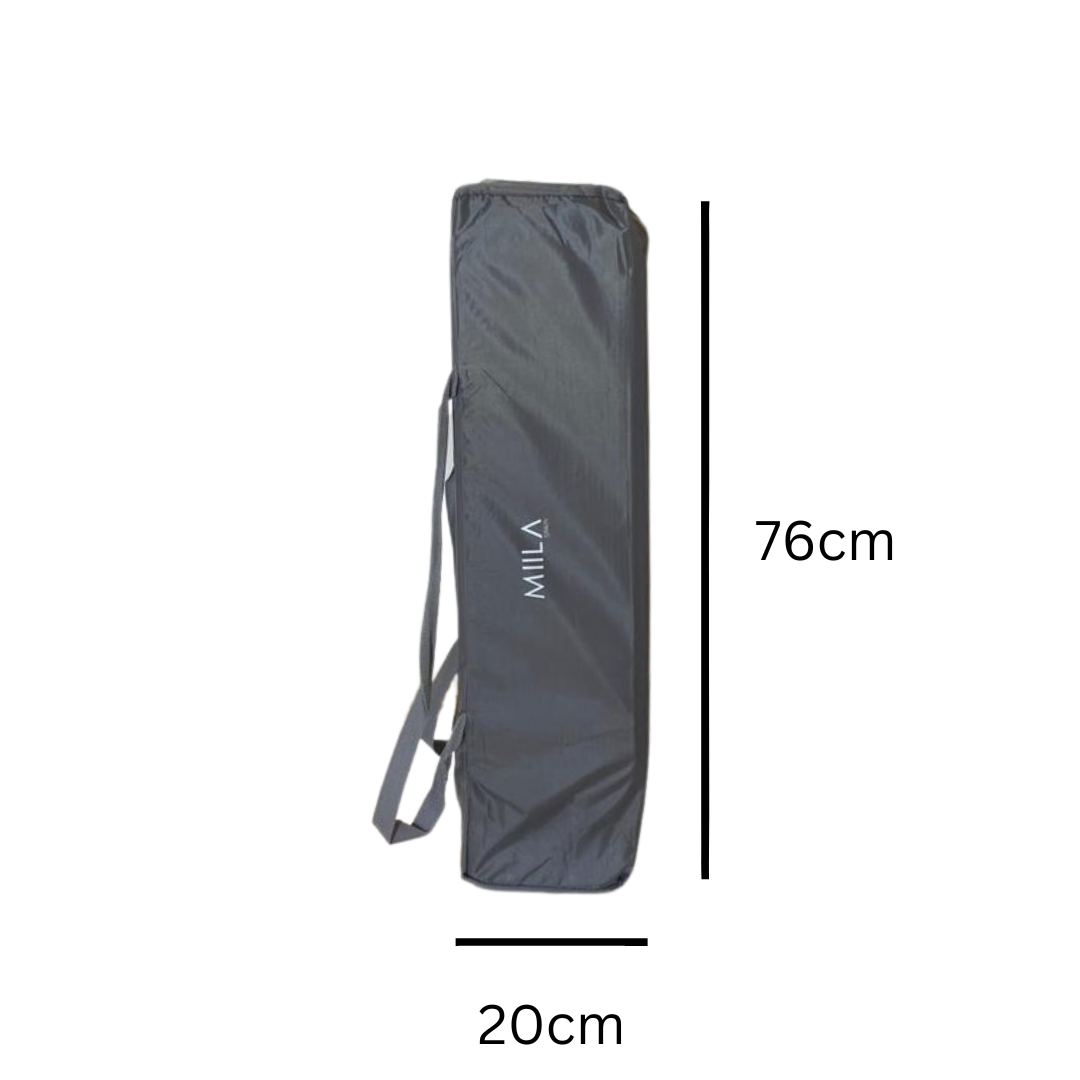 Miila - Simple Park Folding Playpen - Two Levels 120x60cm - Dark Grey