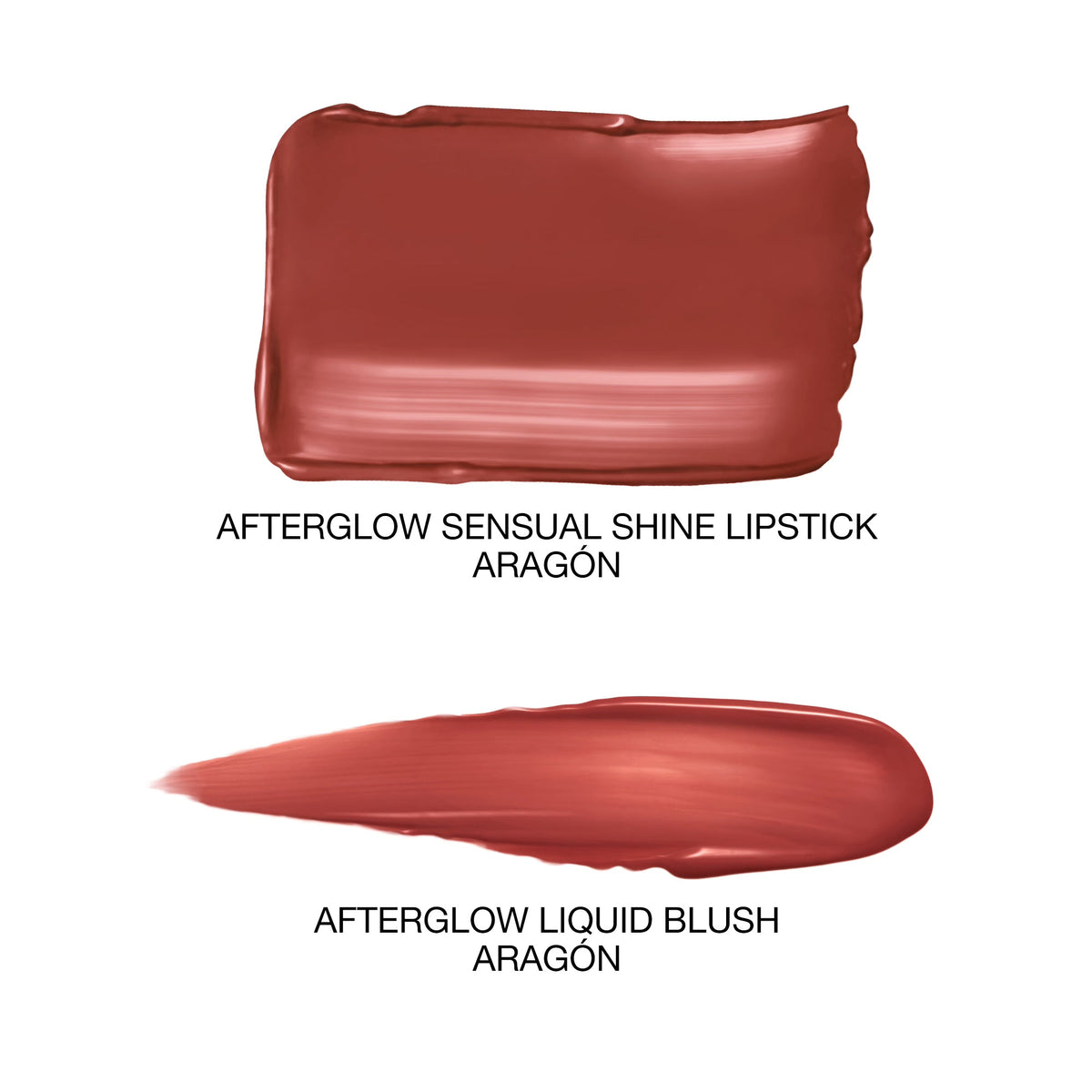 Nars Afterglow Lipstick & Mini Liquid Blush Duo in Red Chestnut Shade Aragón