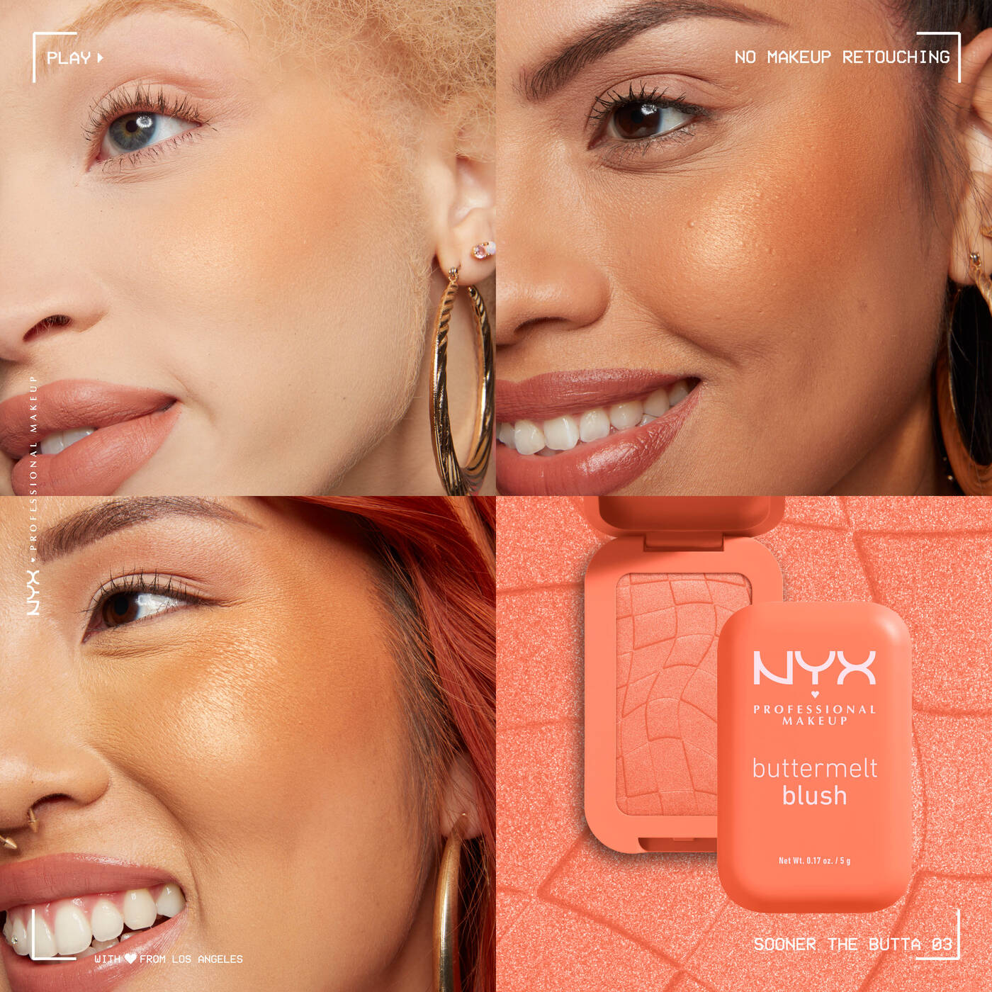 NYX Buttermelt Blush - SOONER THE BUTTA 03