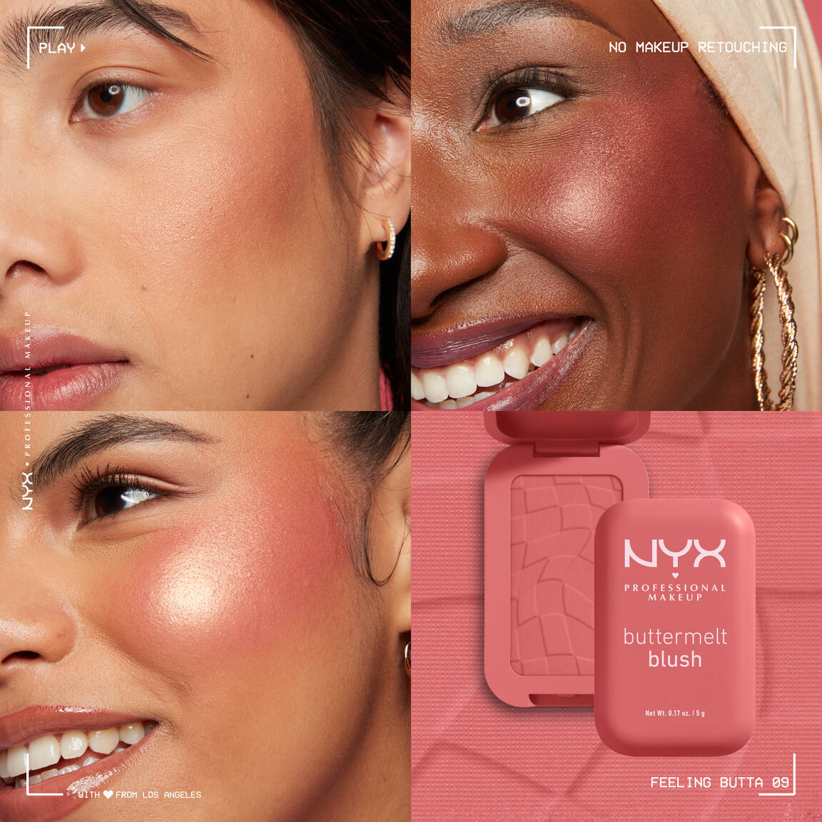 NYX BUTTER MELT BLUSH FEELING BUTTA 09