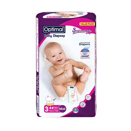 Baby Diapers 3 (4-9 Kg)- 44 Pcs Midi