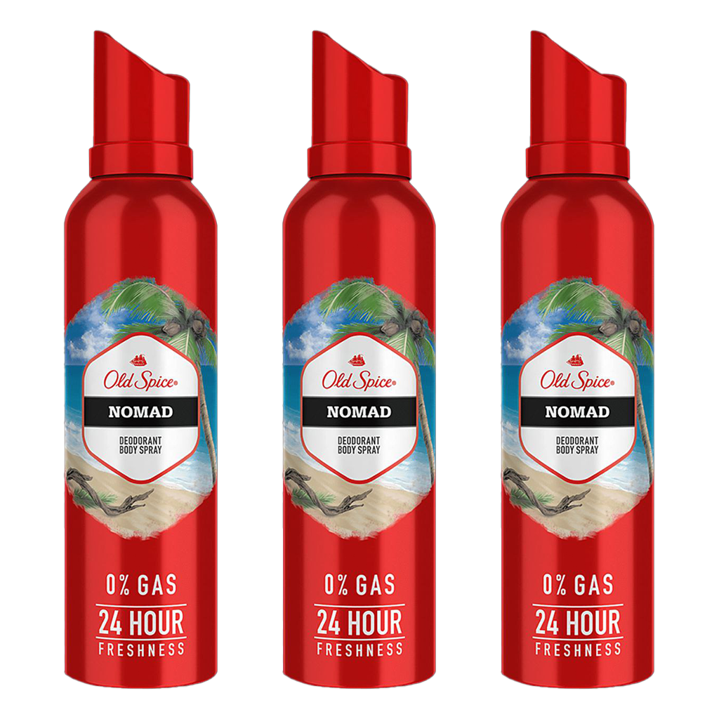 Old Spice Nomad Spray Deodorant For Him - Pack of 3 - Medaid International