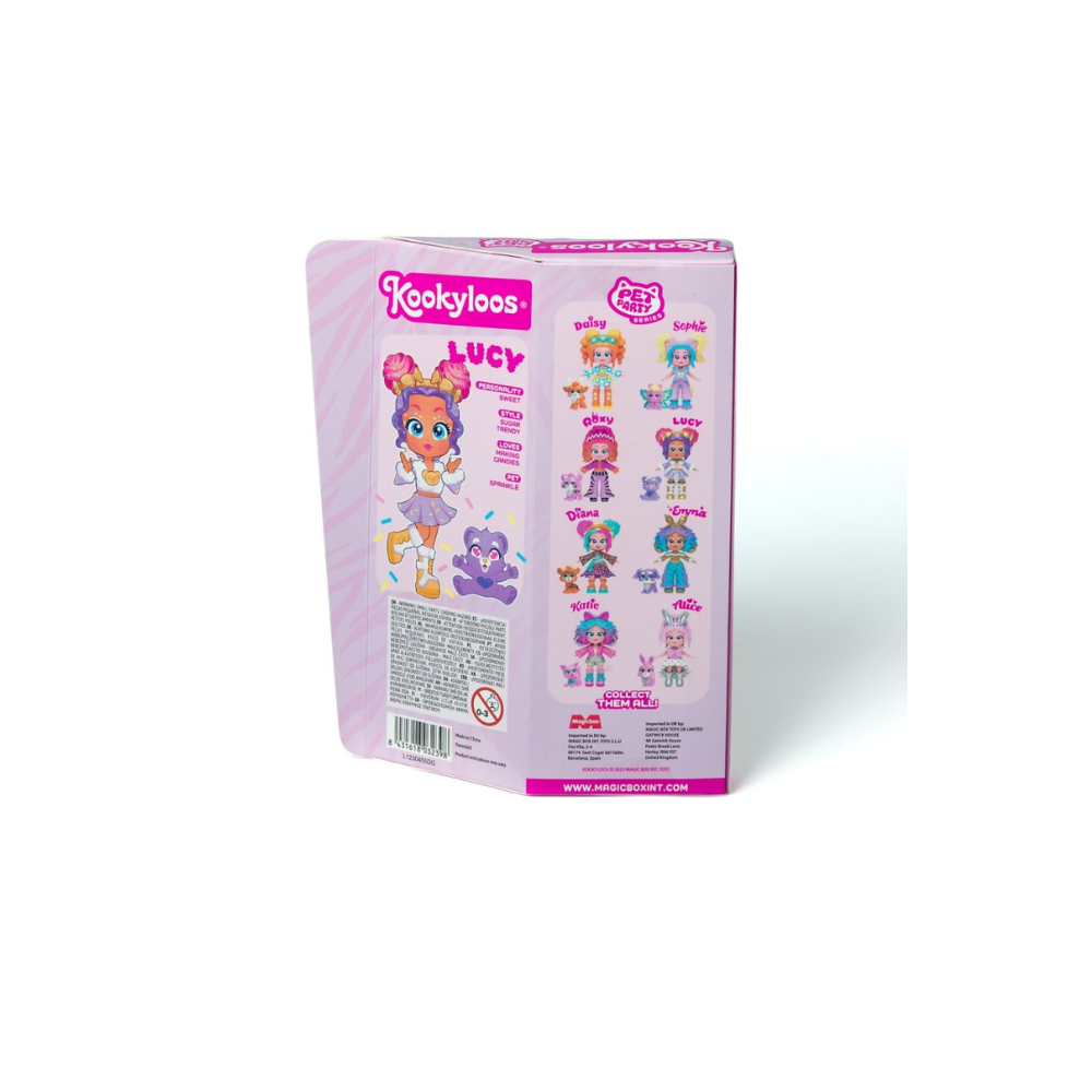 KOOKYLOOS PETS PARTY - Dolls Asst.8 - Display 2x12 (V.0)(1PC RANDOM) - Medaid International