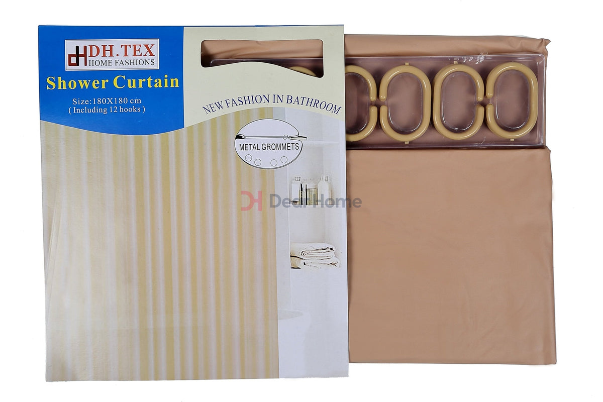 Pvc Shower Curtain With Hooks