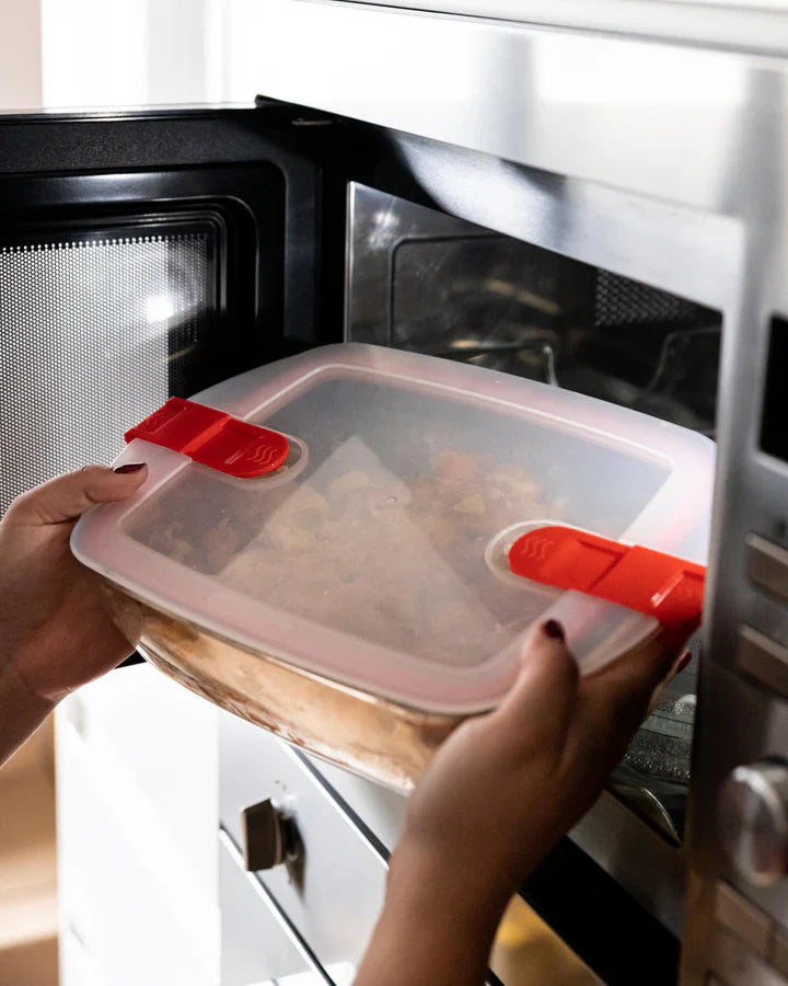 Pyrex, Cook & Heat Glass Rectangular Dish With Lid, 1.1L