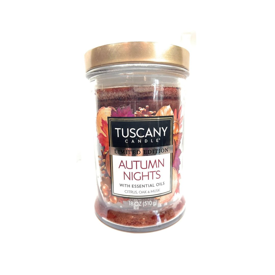 Tuscany Candle Limited Edition Jar Candle (Autumn Nights, 18 Ounce) - Medaid International