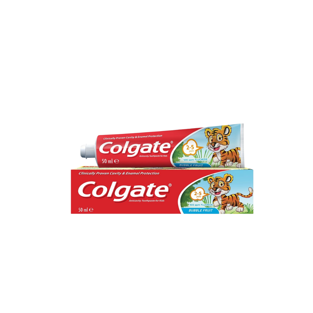 Colgate Kids Bubble Fruit Gel 2 - 5 years old Toothpaste 50ml