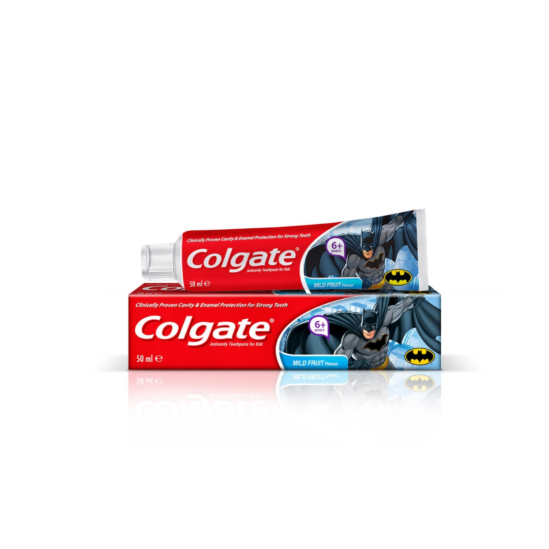 Colgate Kids Boys Fluoride 6+ Batman Toothpaste, 50ml