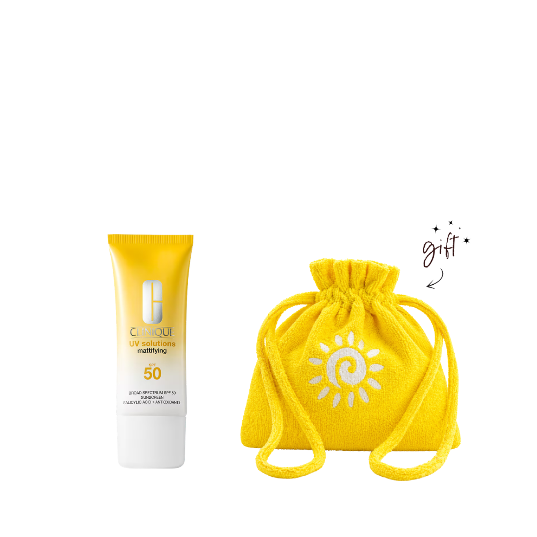 Clinique UV Solutions Mattifying Sunscreen + Free Pouch Bundle