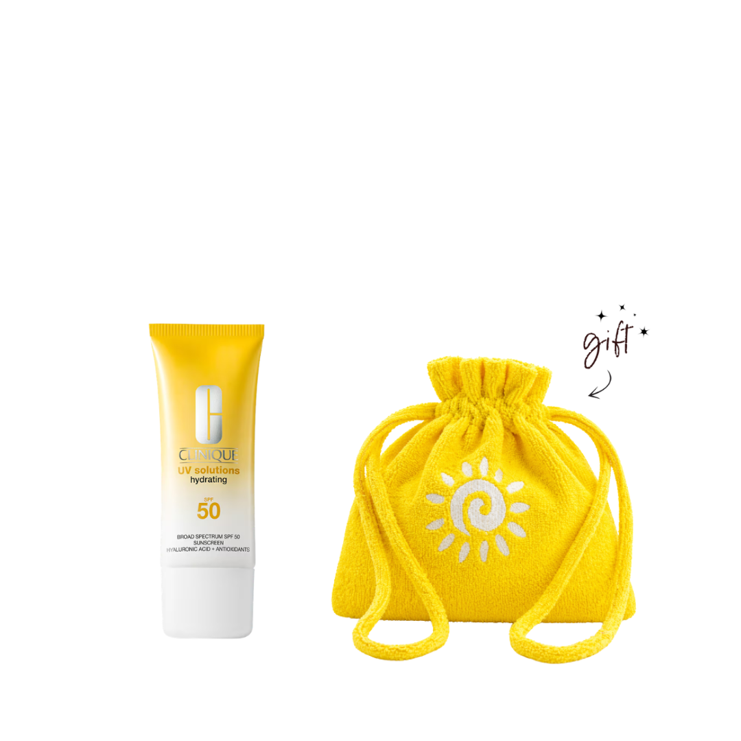 Clinique UV Solutions Hydrating Sunscreen + Free Pouch Bundle