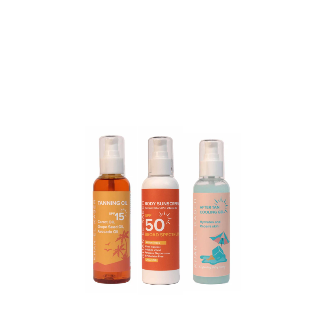 Khan El Kaser Tanning, Protecting & Maintaining Bundle At 10% Off