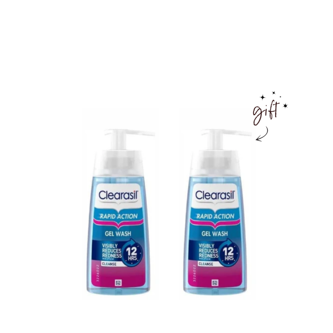 Clearasil Rapid Action Gel Wash Buy 1 Get 1 Bundle