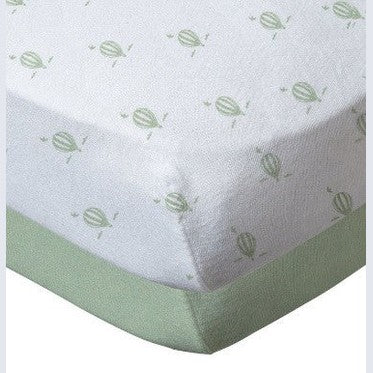 Poree Havlik - BBC Set Of 2 Fitted Sheet - 60*120cm - Almond Green + Baloons