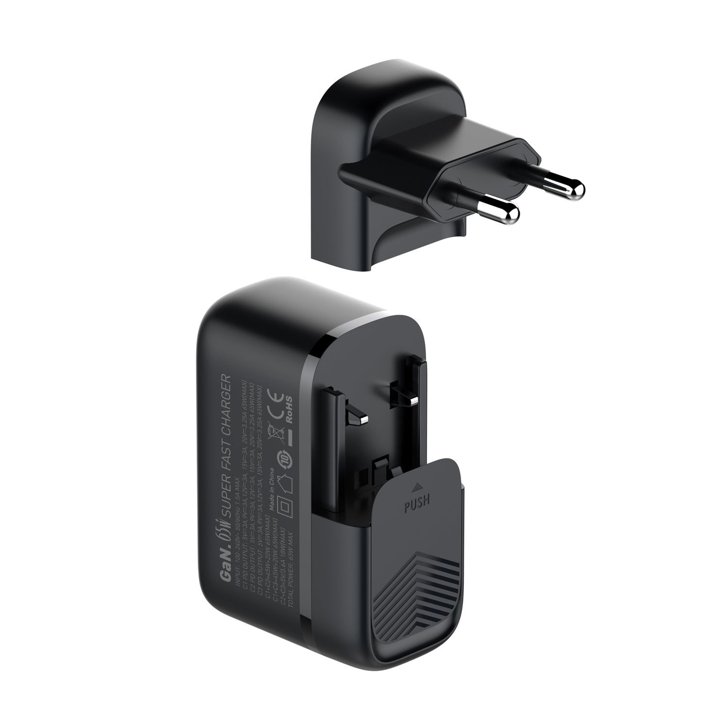 65W Super Fast Charger (3 USB-C PD Ports)