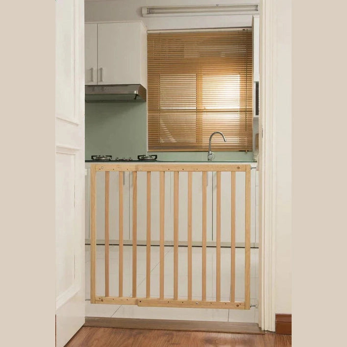 Quax Wooden Gate Twister Naturel Safety Door Gate