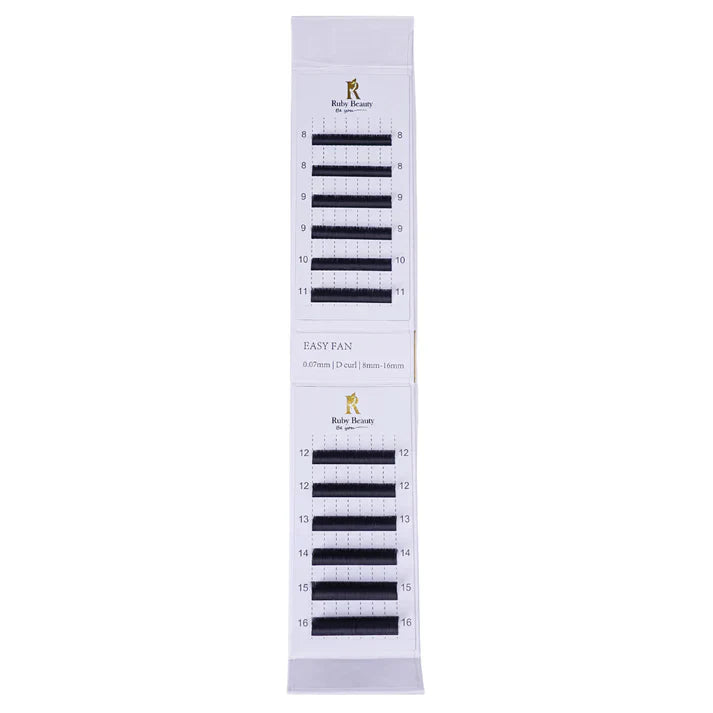 Ruby beauty Eyelash extension 0.07MM D curl RB-214 - Medaid International