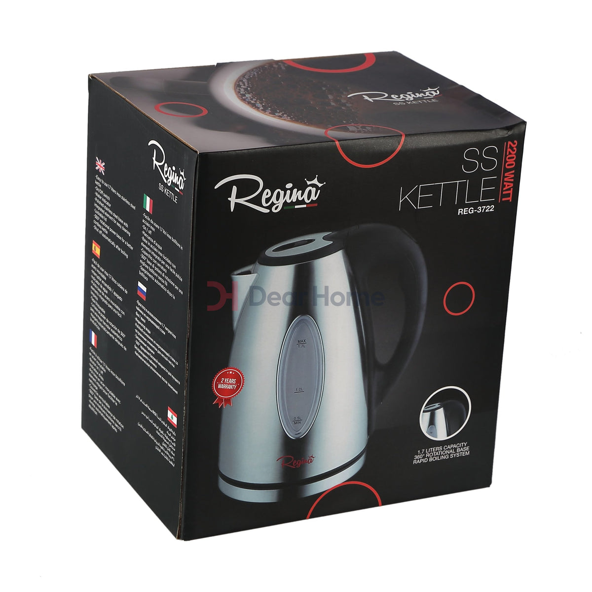Regina Stainless Water Kettle 1.7L 2200W