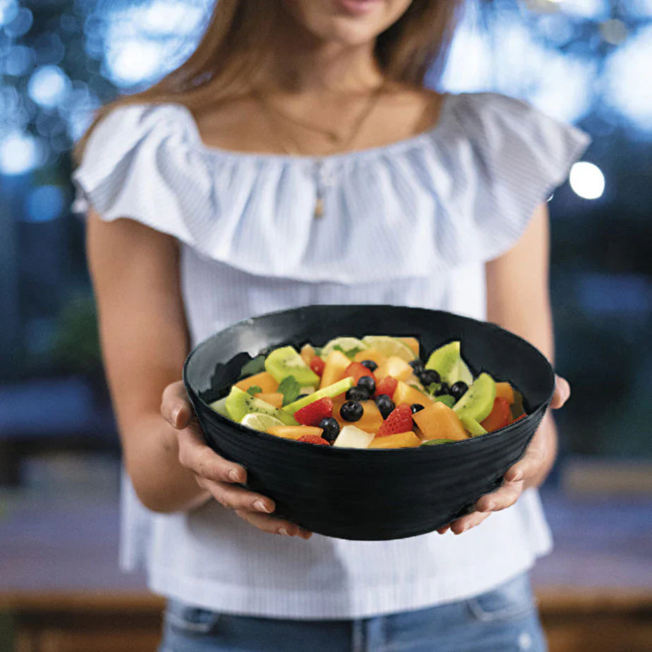 Guzzini L Bowl With Lid Black
