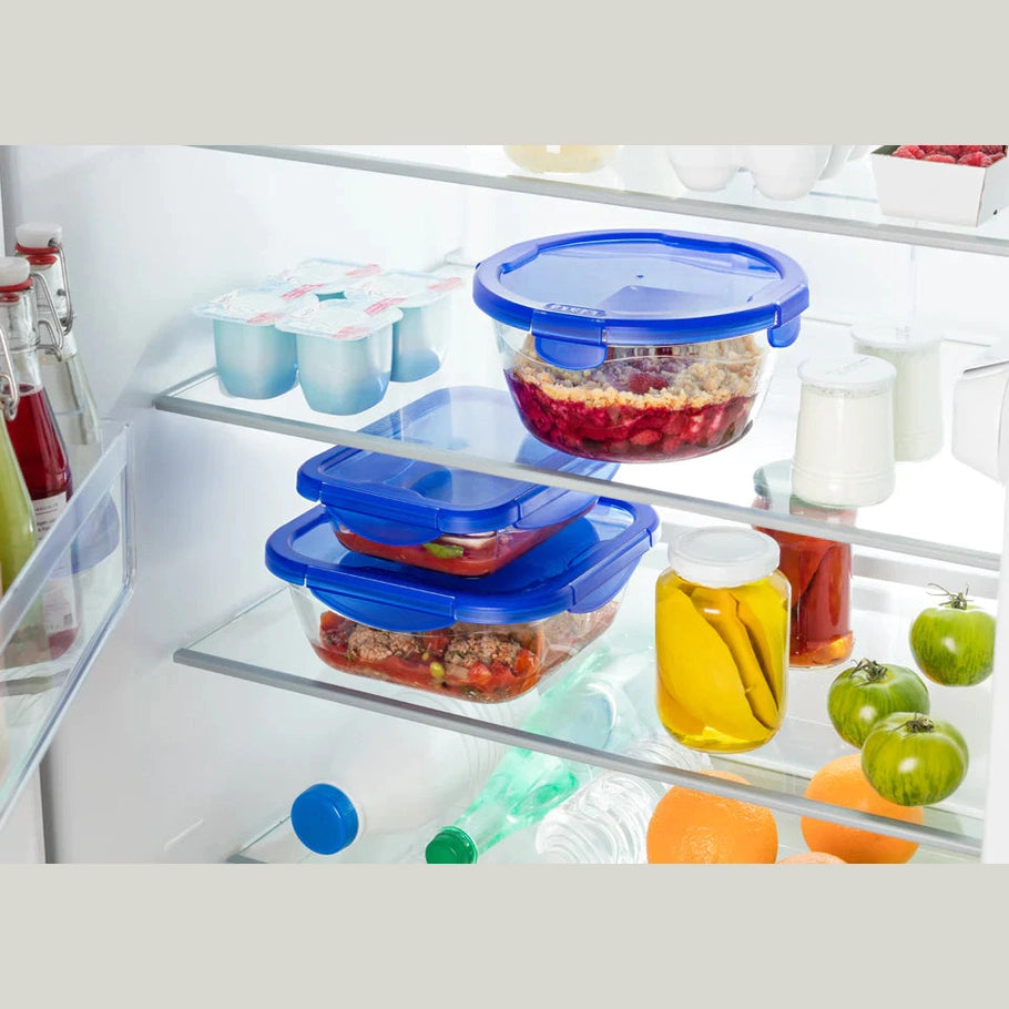 Pyrex Cook & Go Glass Square dish with lid 2L