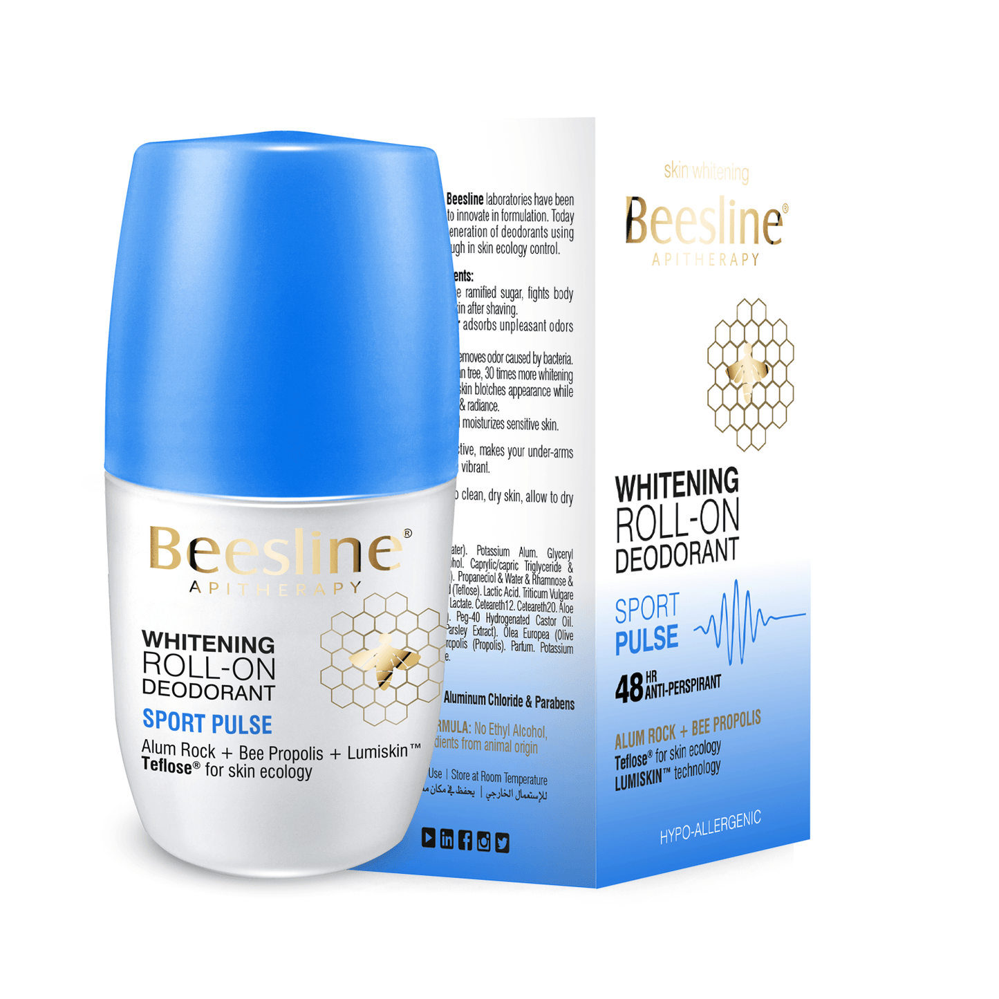 Whitening Roll-On Deodorant - Sport Pulse 50ML - Medaid