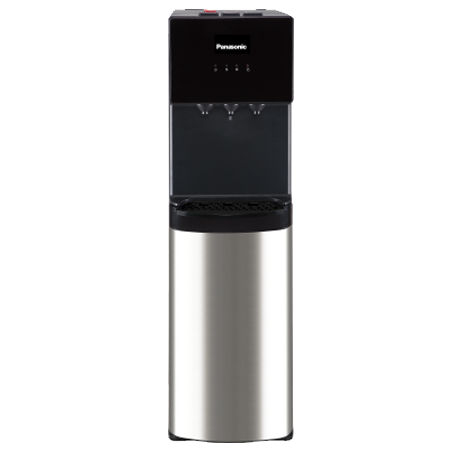 Panasonic Bottom Loading Water Dispenser, SDM-WD3438BG Black/ Stainless Steel Finish, Best for Home Kitchen & Office, Hot, Cold & Normal