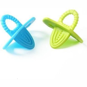 BabyOno - First Teeth Teethers,Flexible - Blue & Green