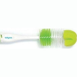 BabyOno - Brush For Bottles And Teats With Suction Cup & Retractable Mini Brush/Self Standing