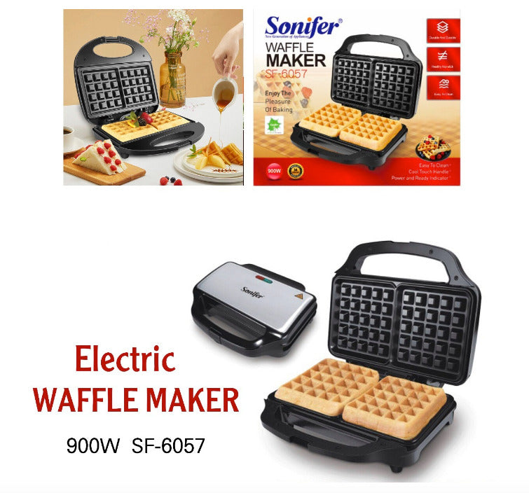 Sonifer 900W WAFFLE MAKER 900W SF-6057