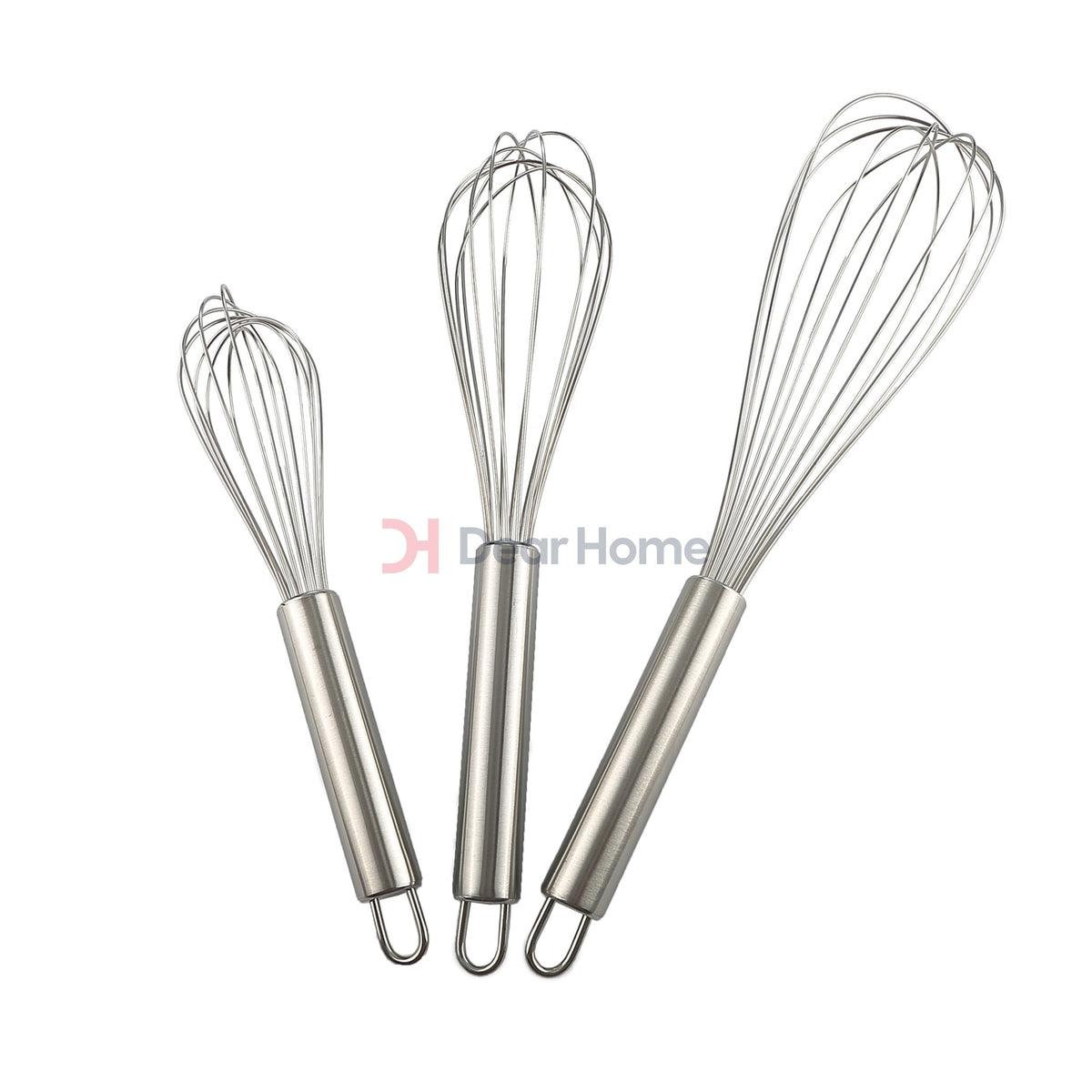 Stainless 3Pcs Whisk Set 21+27+31Cm
