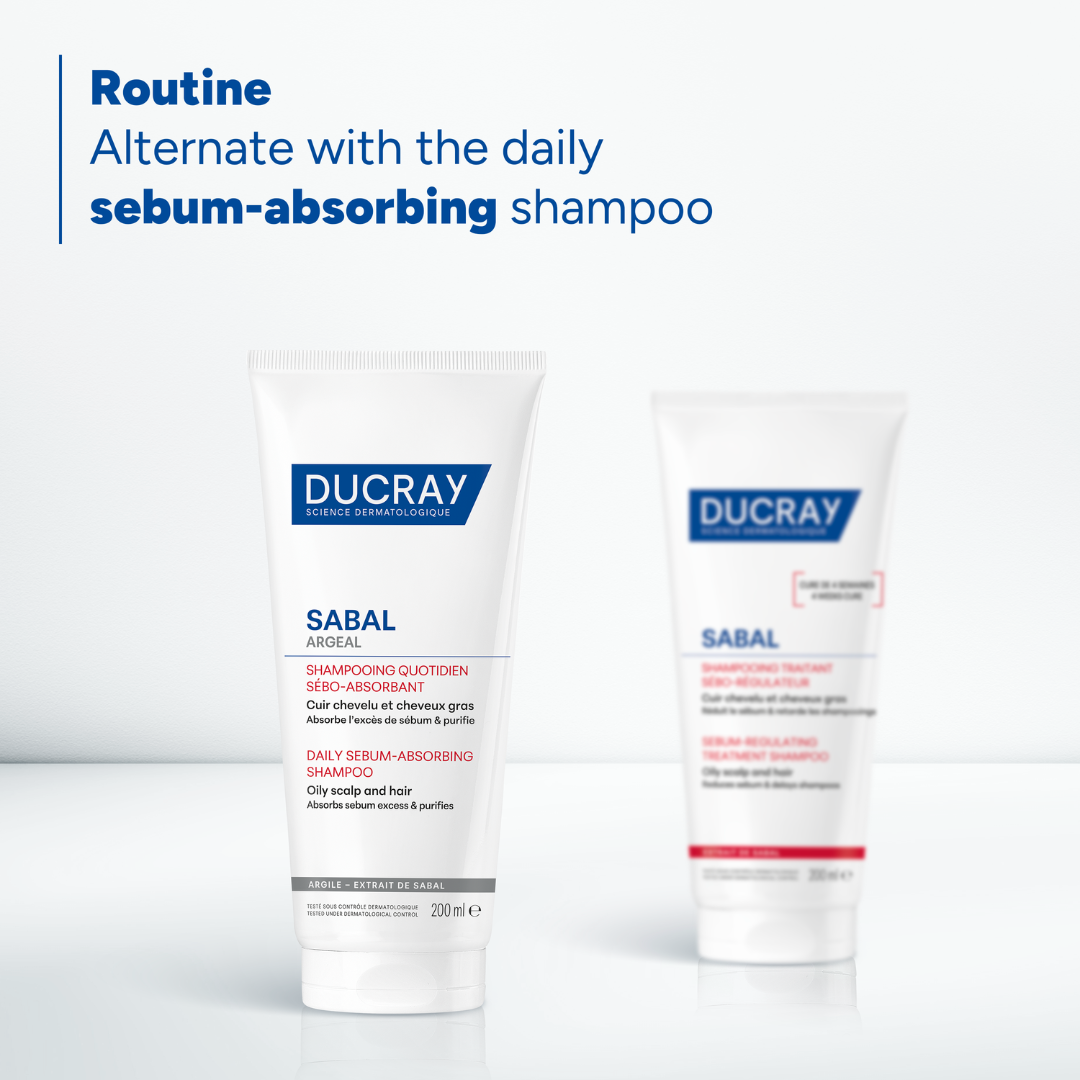 Sabal sebum regulating treatment shampoo for oily hair 200ml I Controls excess oil and purifies the scalp