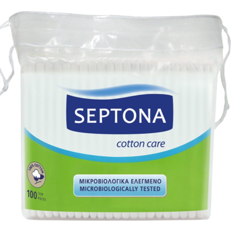 Septona 100 Cotton Buds In Plastic Bag - Medaid International