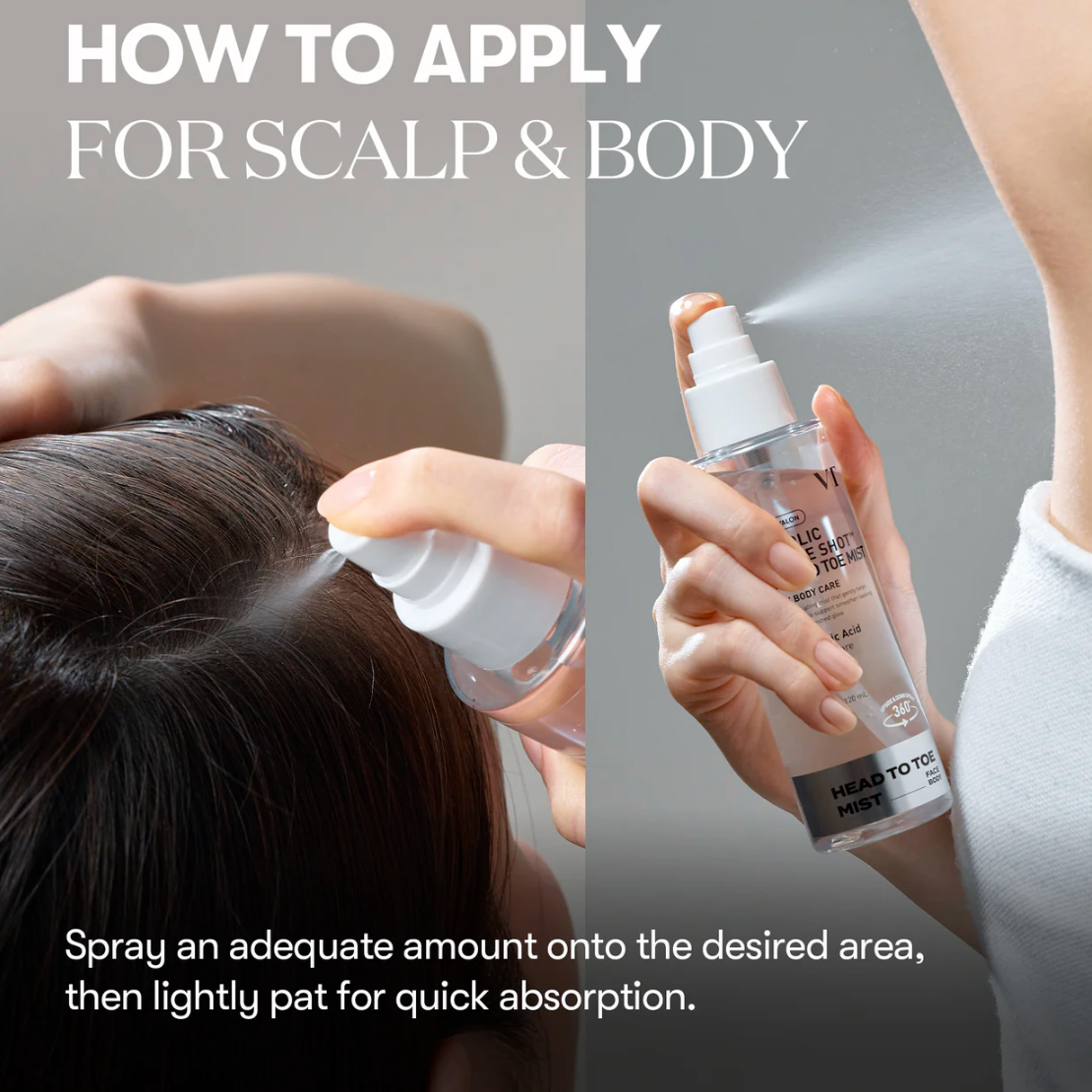 VT GLYCOLIC REEDLE SHOT HEAD TO TOE MIST