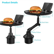 Tray Food for Car – Adjustable Car Tray Table And Phone Holder