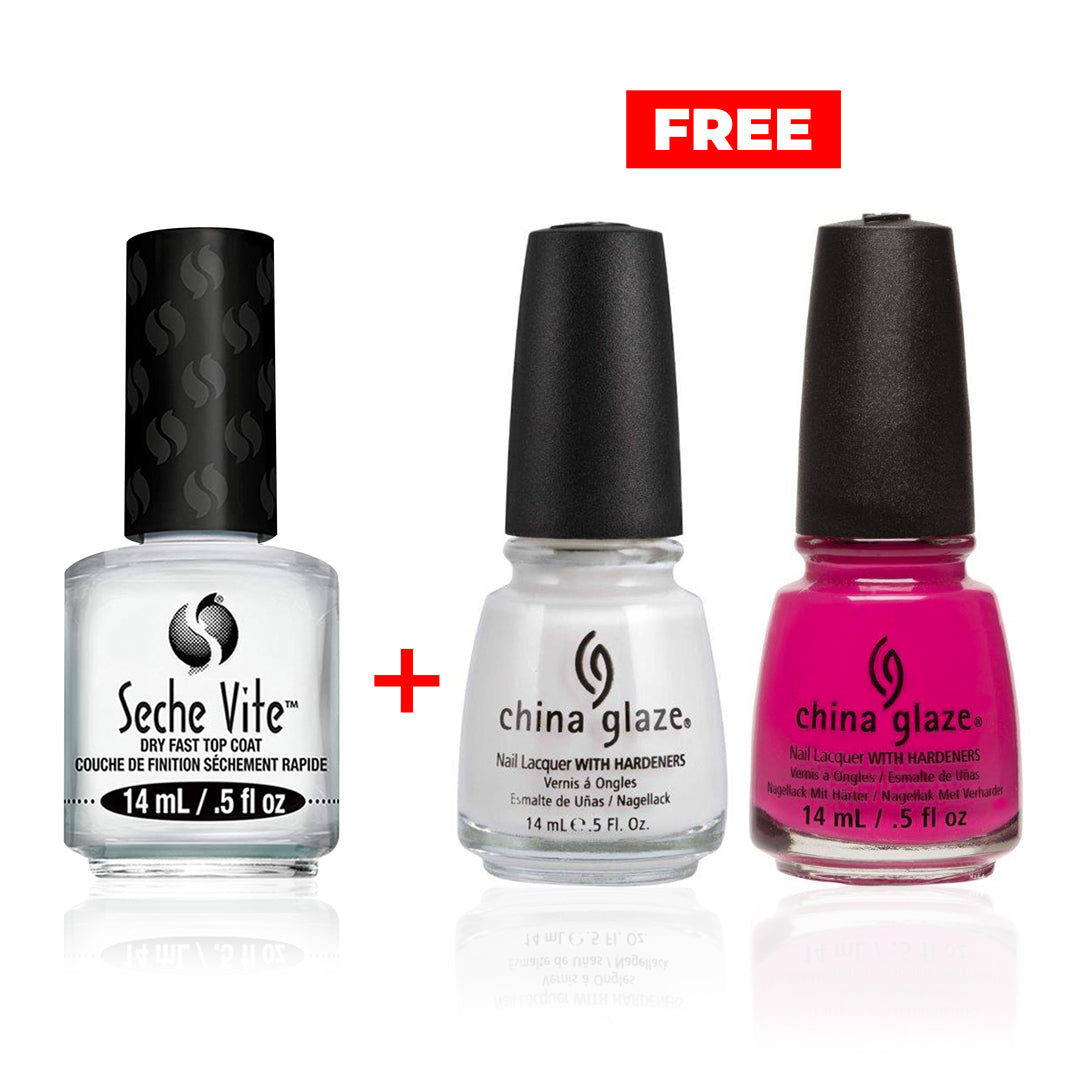 Buy Seche Vite Top Coat and Get Moonlight and Make An Entrance Nail Polish FOR FREE - Medaid