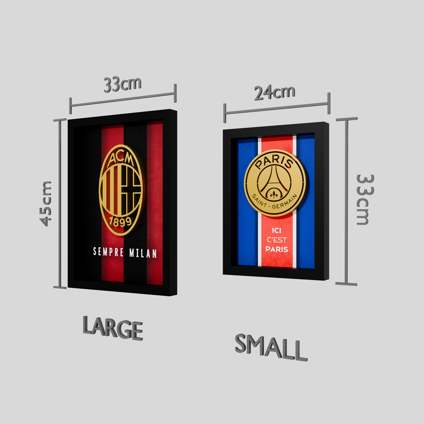 Real Madrid Frame WIth 3D-printed Logo