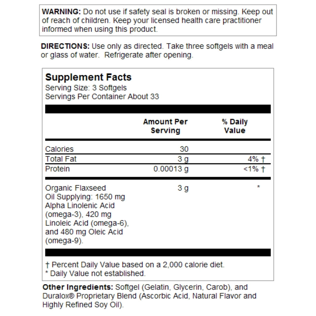 Flaxseed Oil 1000mg - Medaid International