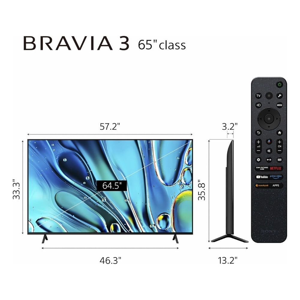 Sony 65" BRAVIA 3 4K Smart TV K-65S30