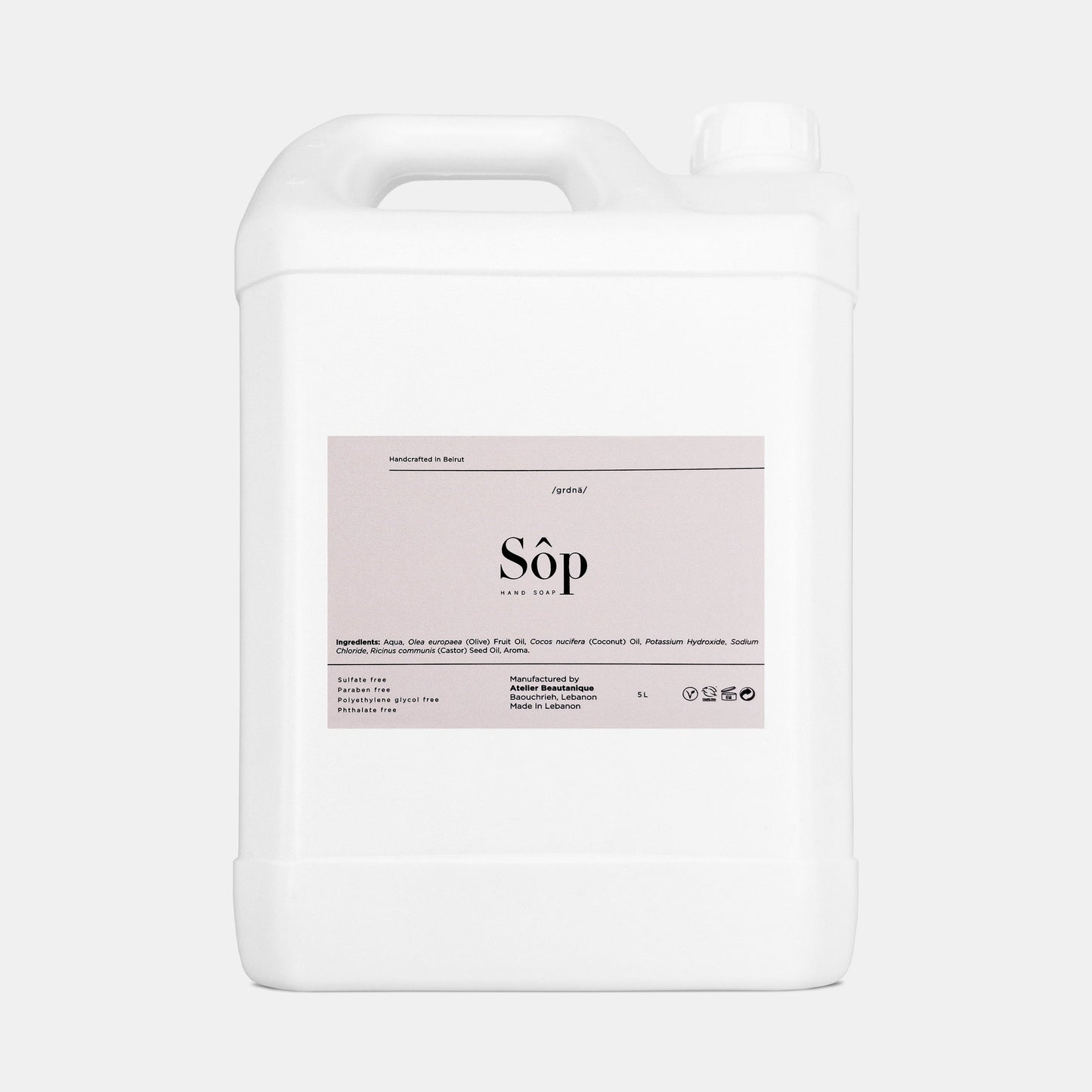 Sôp Natural Liquid Soap Refill Rose