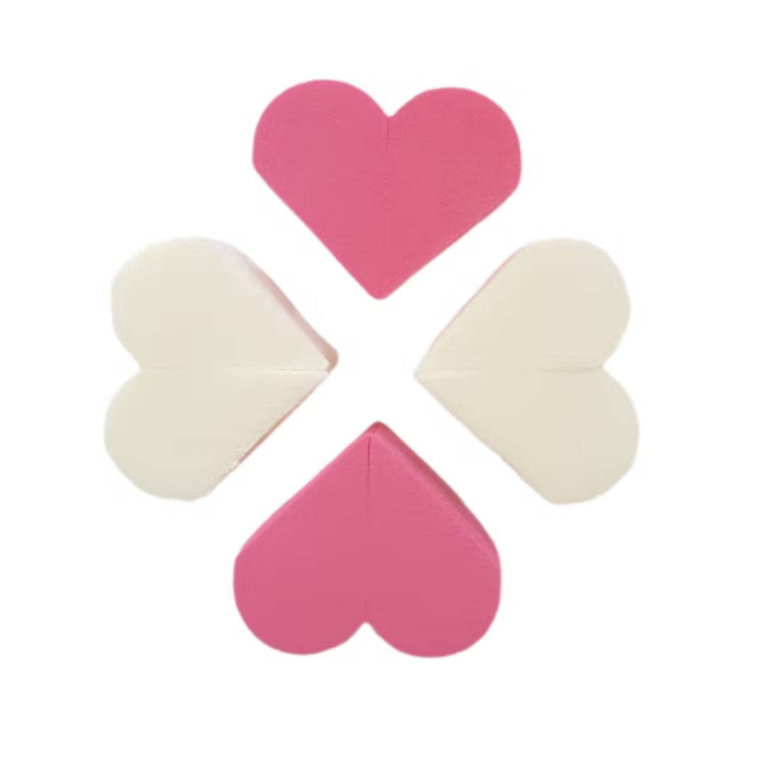 Ruby rose sponges heart x4 RR329-76