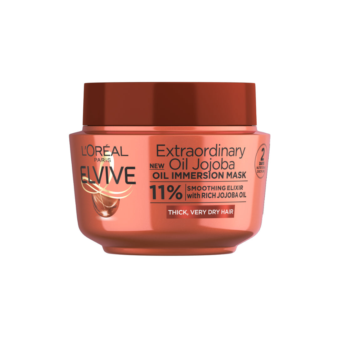 L'Oreal Elvive extraordinary oil with jojoba mask jar 300ml - Medaid International