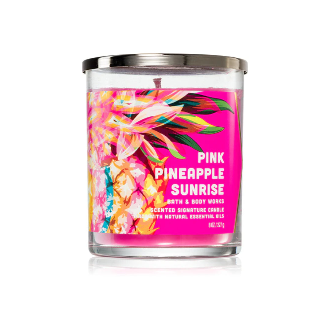 Bath And Body Pink Pineapple Sunrise One Wick One Wick Candle 227g
