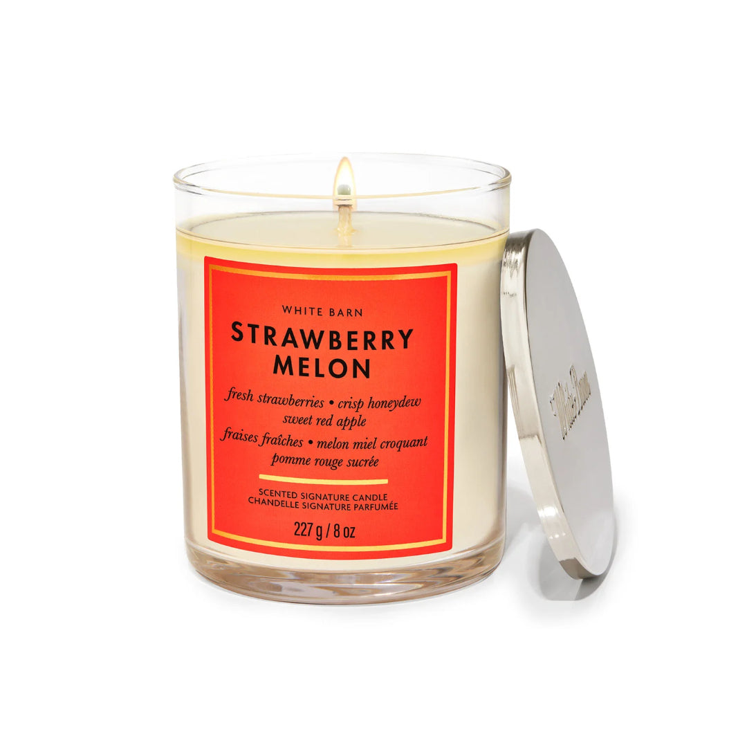 Bath And Body Strawberry Melon One Wick Candle 227g