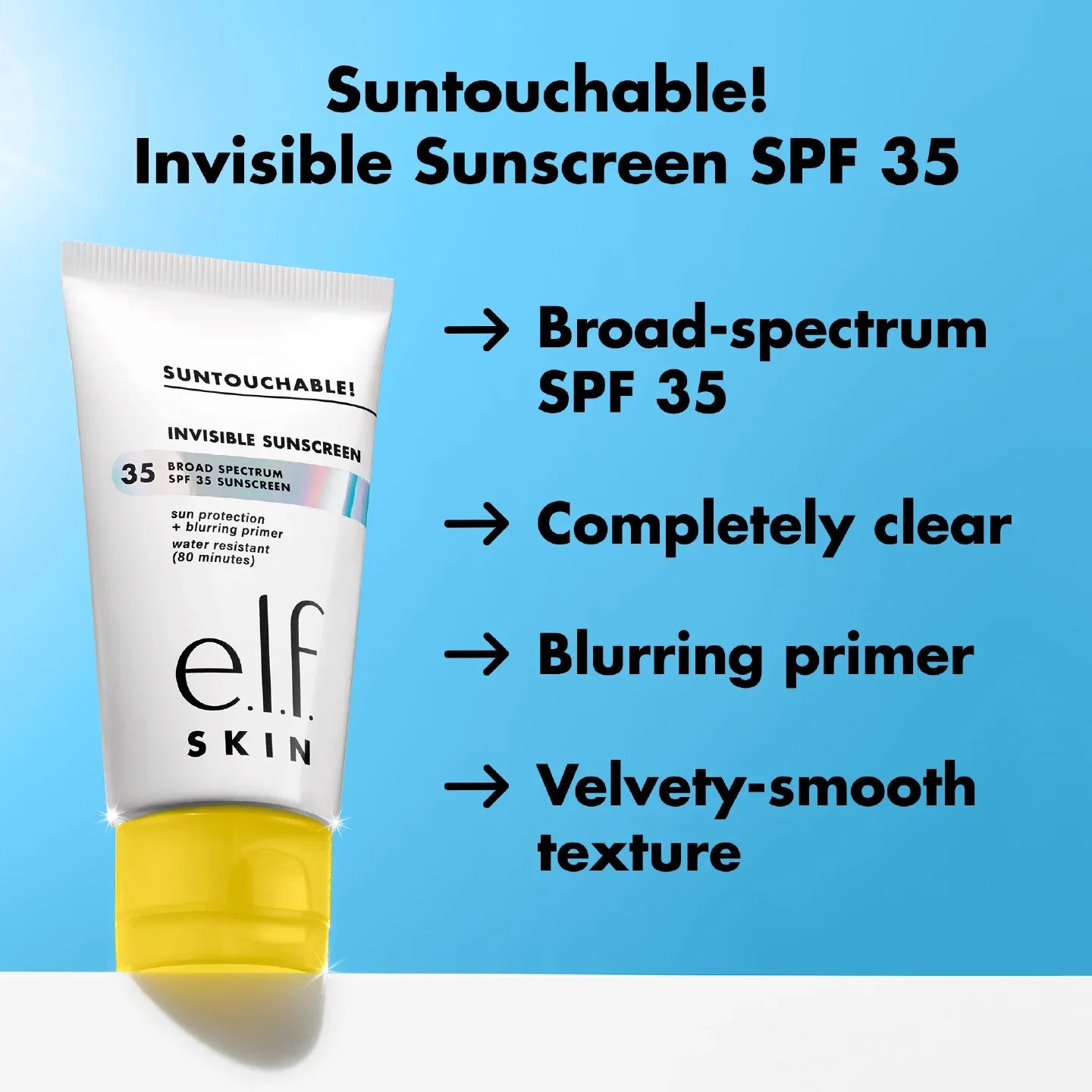 Elf Suntouchable! Invisible Sunscreen Spf35 50ml