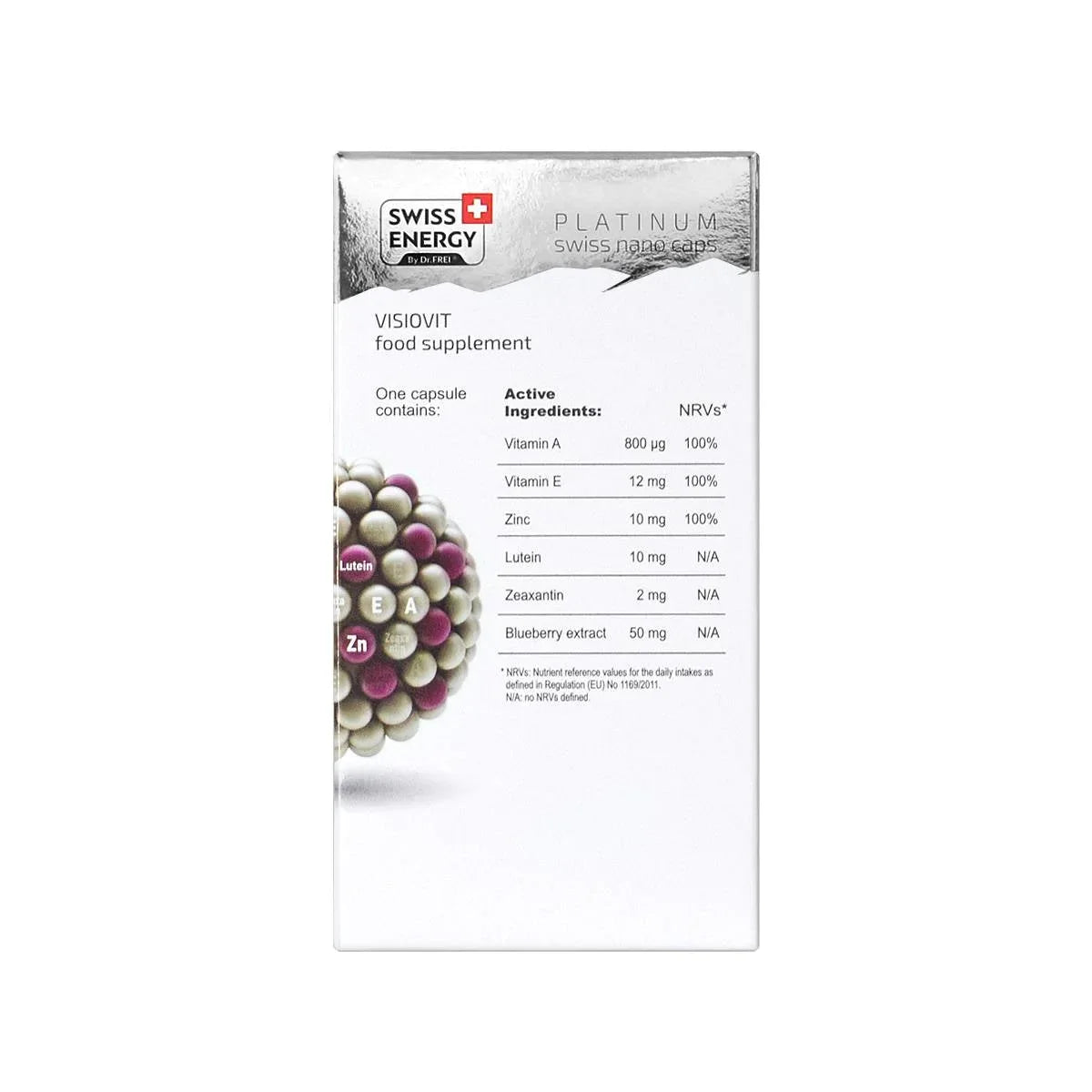 Swiss Energy Visiovit Lutein Blueberry Extract 30 Capsules
