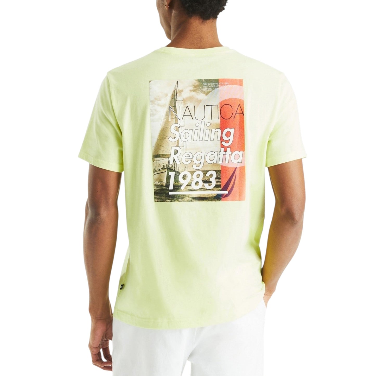 Men's Brand Logo Printed Top,Yellow